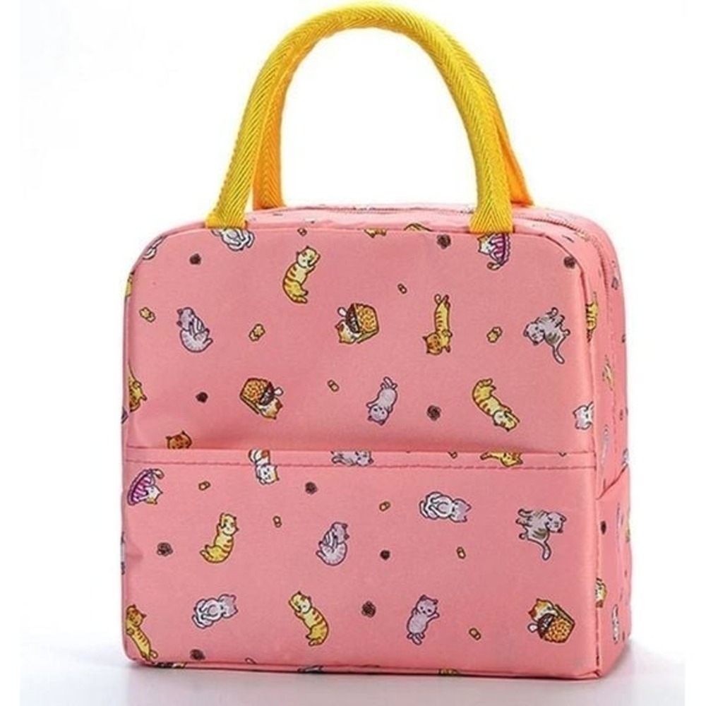 Pink Cats Insulated Lunch Bag‎ BPA Free Lunchbox Pink Cats NWT
